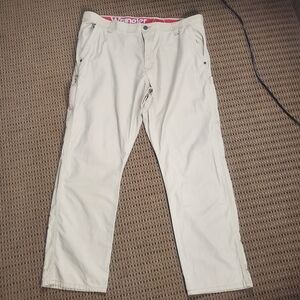 Wrangler Workwear Mens Pants 40x30 Tan/beige Canvas Utility Carpenter Pants